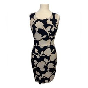 Fond Contemporary Small Ditties Stretchy Floral Flower Dress Lined Zip Up